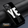 Rap K-kan-YE W-WE-ST Man Hot Phone Case For iPhone 17 16 15 14 13 12 11 Plus Pro Max  High-end Luxury Magsafe Sheepskin