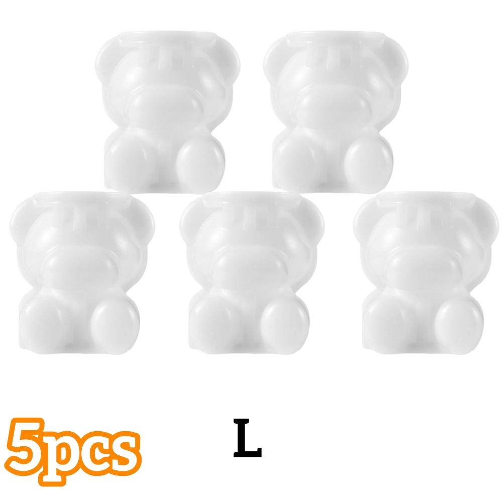 1/5pcs Ice Cube Mold Silicone Teddy Bear-Shaped Ice Tray for Ice Cream Coffee Chocolate DIY Summer Beverage Decor Kitchen Access
