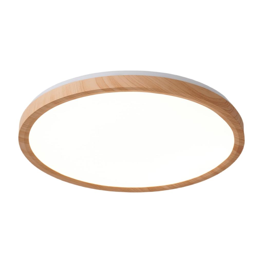 NIBOENOKI LED Ceiling Wood Grain for 6 Tatami Color Temperature Indirect Remote Timer Night Light Warm White to Daylight White Slim Energy No