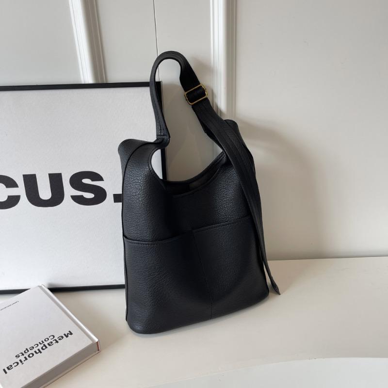 Retro new simple underarm mother bag soft leather large capacity shoulder handheld women's bag