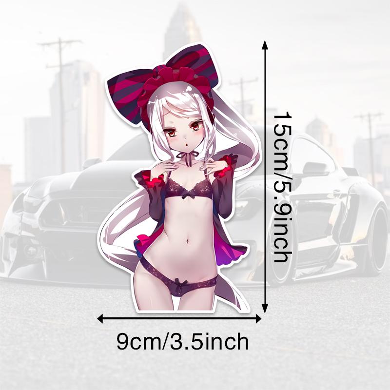 

DM64#15cm Sunshine Мила аніме Молода дівчина Вінілова наклейка на автомобіль Водонепроникна вінілова наклейка Декор автомобільних аксесуарів 9x15cm