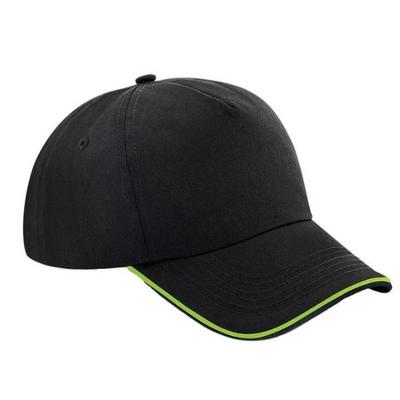 Beechfield Adults Unisex Authentic 5 Panel Piped Peak Cap