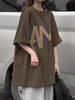 Women's Retro Oversized Heavyweight Cotton T-Shirt - Summer 2024 Design