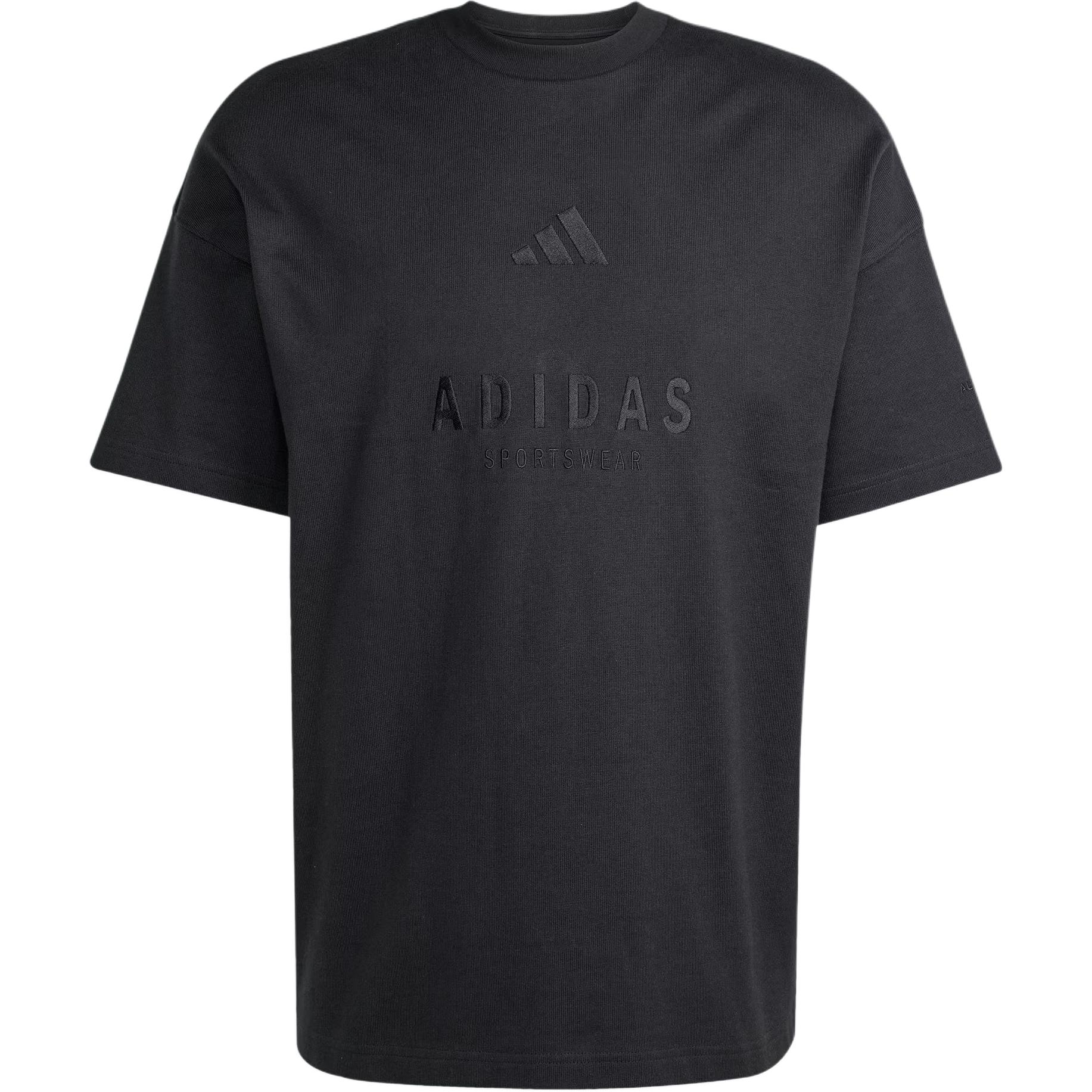 

Adidas Всесезонная вышитая футболка SS25 Мужские топы JL6549 2XL