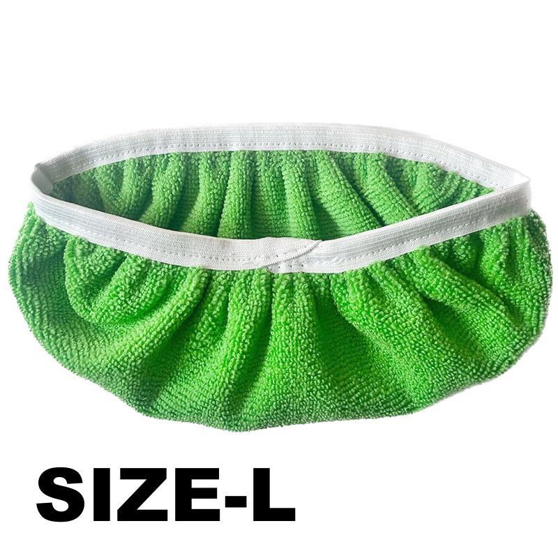 1-8PCS Thickened Elastic Band Flat Mop Cloth Coral Fleece/Microfiber/Chenille Replacement Rotary Mop Cleaning Pad for Bathroom