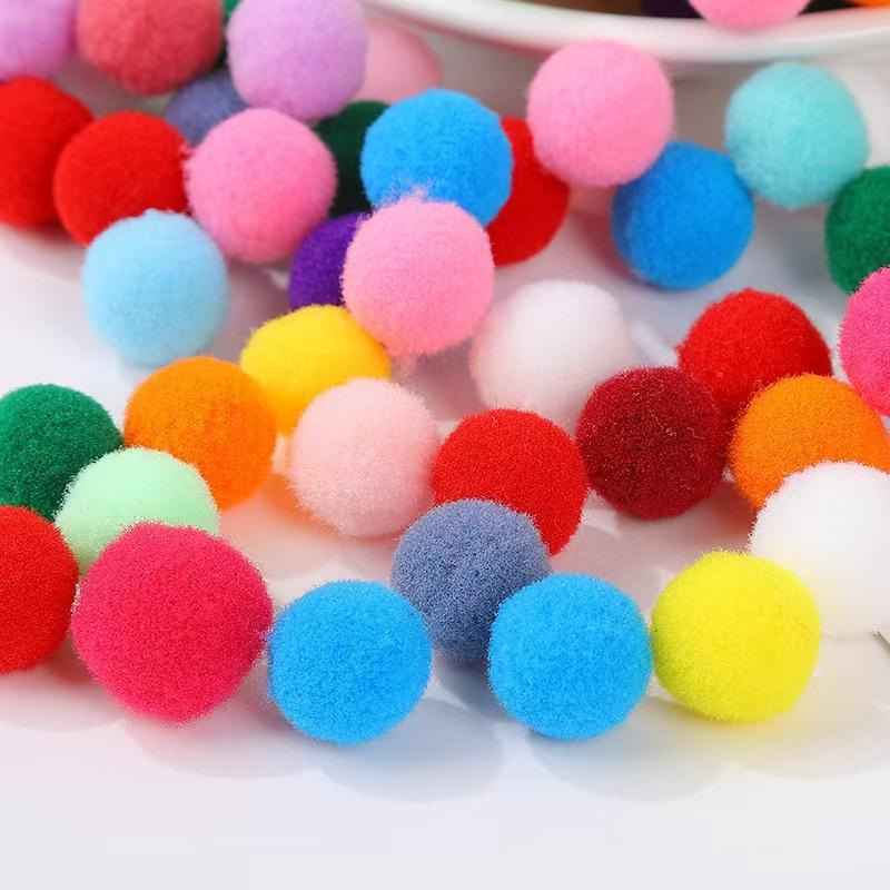 Cashmere Polyester Bayberry Ball Pendant – High Elasticity Handmade DIY Plush Hair Accessory