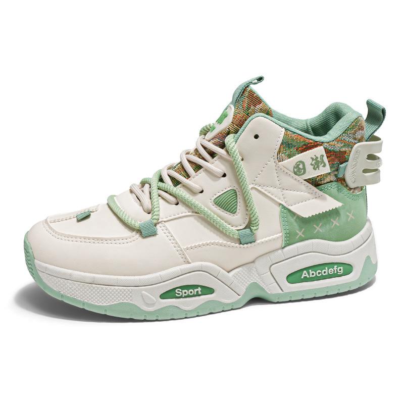 Autumn new thick-soled medium-top sports casual shoes youth shoes