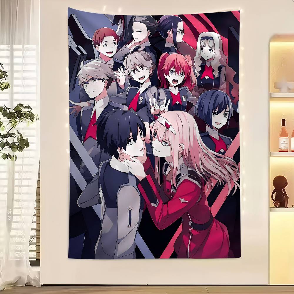 Anime DDarling In The Franxx Cartoon Tapestry Wall Hanging Decoration Household Home Decor