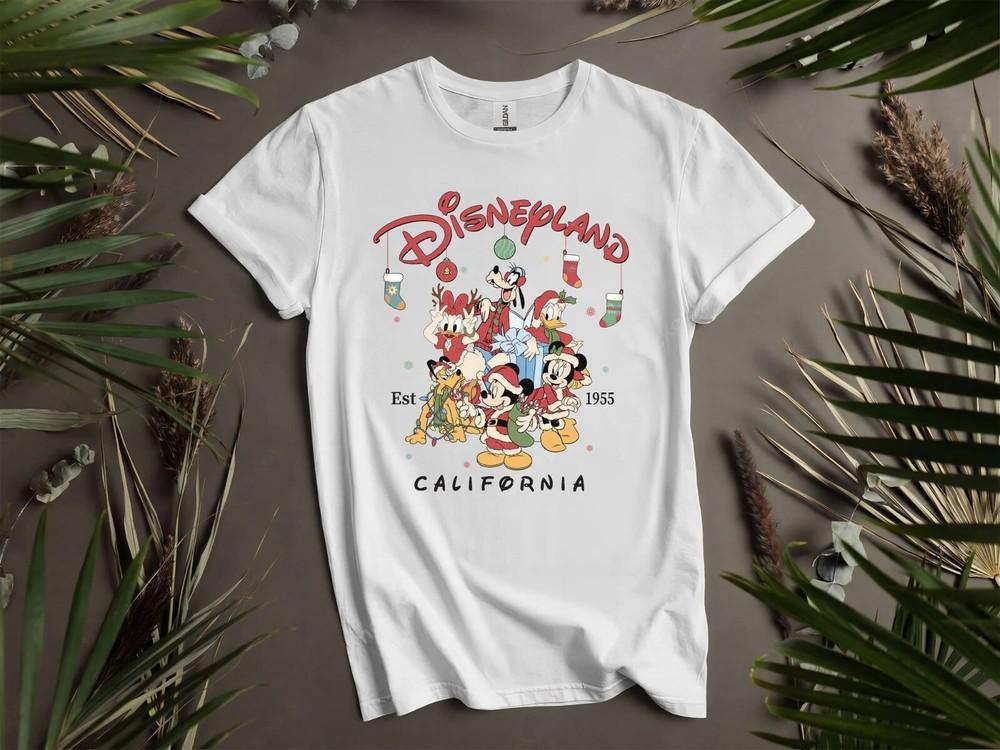 Disneyland Christmas Est 1955 T-shirt T shirt Men Women Unisex Tshirt I147