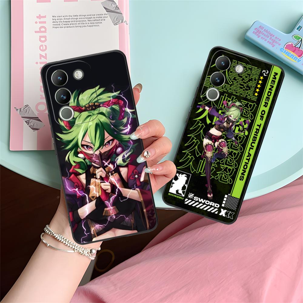 Spiel GI Kuki Shinobu Handyhülle für VIVO Y77 76 75 74 73 72 58 56 55 51 50 38 36 Y19 Y18 Y03 Y01 5G Druckabdeckung
