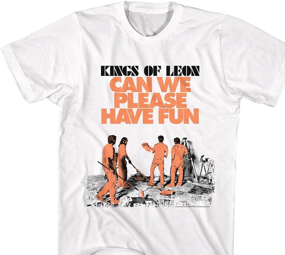 Kings of Leon Can We Have Fun Music Band White All Size T Shirt Unisex T-Shirt XXXXL