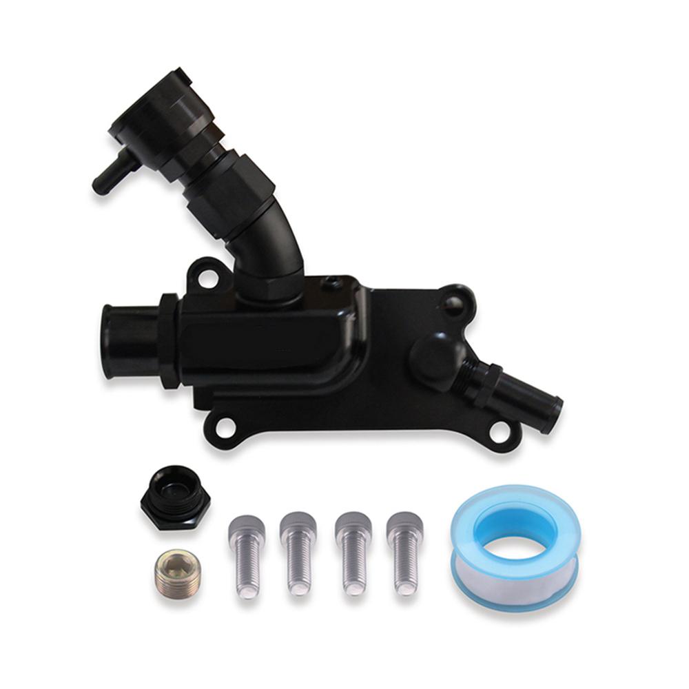 

Високоякісний прямий верхній корпус охолоджувача Auto з горловиною для заливки для головок K20Z3 та більшості K24 (Крім K24A1) чорний