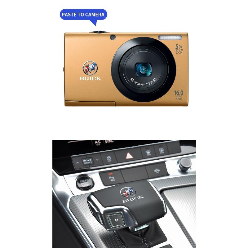 2/5/10 Pezzi Adesivo Logo Auto Decalcomanie Controllo Centrale Accessori Auto Per Buick Encore Regal Lacrosse Enclave Avenir Cascada GL8 Envision Anthem
