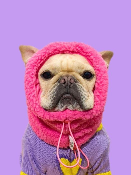 TOOF Puppy Neck Warmer l Pink