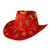 Christmas Cowboy Hat Fashion Casual Christmas Hat for Festivals Prop Cosplay