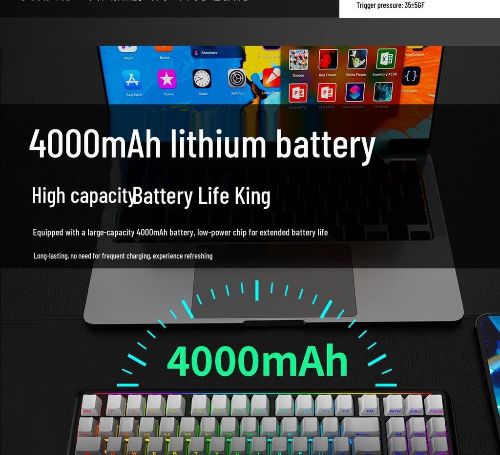 LDON LX87 Tri-Mode Wireless Mechanical Keyboard: Hot-Swappable RGB, Bluetooth & 2.4G, Customizable Gaming Keyboard.