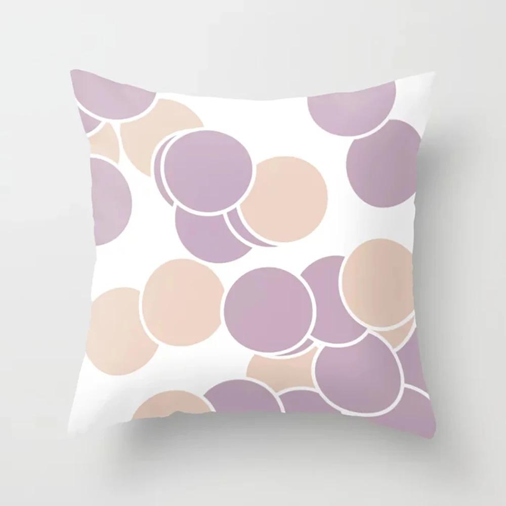 Decorative Pillowcase with Colorful Geometric Print, Desk Ornaments, Pillowcase for the Home, Living Room