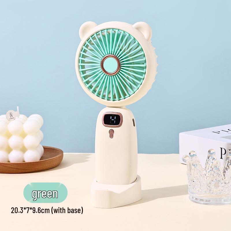 Portable USB Mini Fan - Silent Handheld & Desktop Fan for Travel or Study