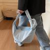 Pleated Hobo Bag Women's Large Capacity Lightweight Commuter Shoulder Bag Crossbody Bag