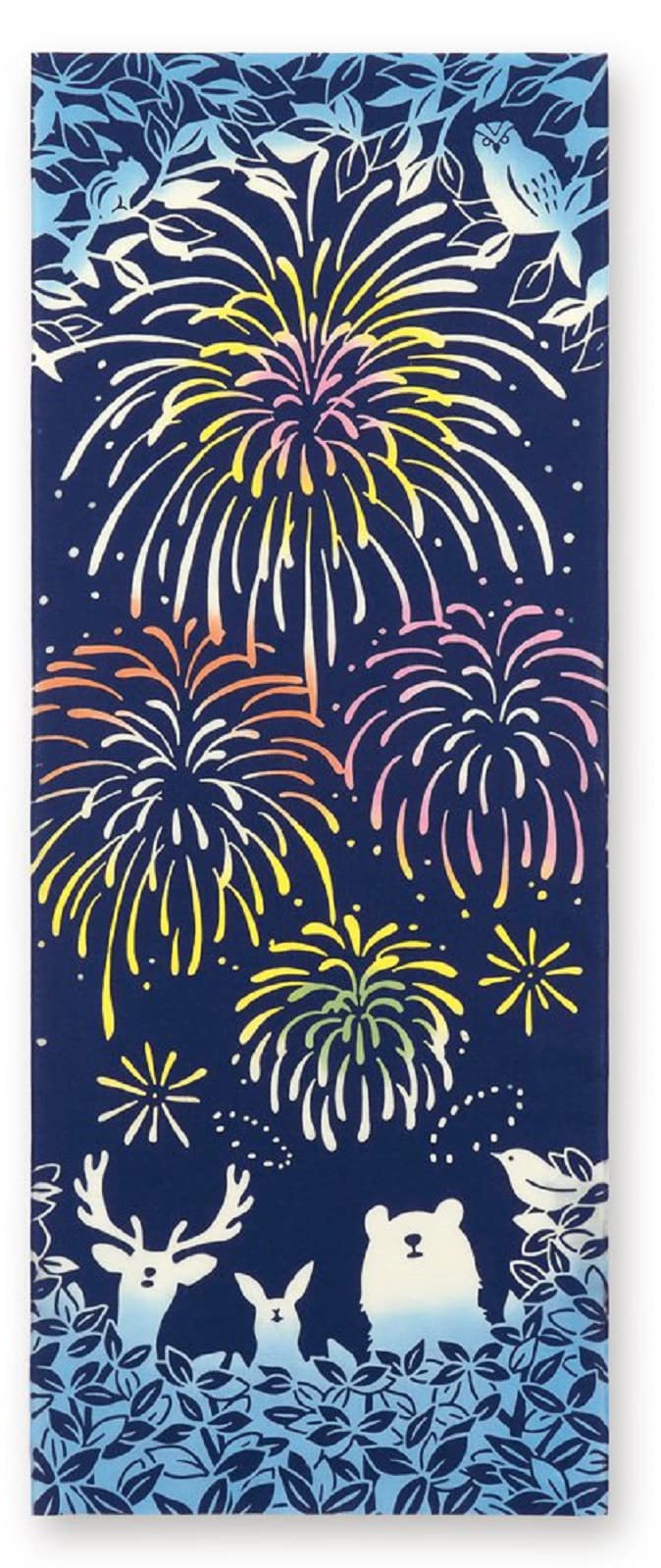 

Miyamoto Towel Miyamoto Tenugui Hand Forest 35 x 90 50191 (Miyamoto-towel) Towel, Kenema Fireworks, Navy, Approx. cm,