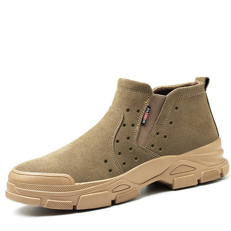 

Рабочая защитная обувь Мужская обувь со стальным носком Женские строительные рабочие ботинки Дышащие легкие защитные ботинки сварщика 37