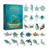 Family Interactive Marine Animal Acrylic Advent Calendar Ornament Christmas Daily Surprise Decorations