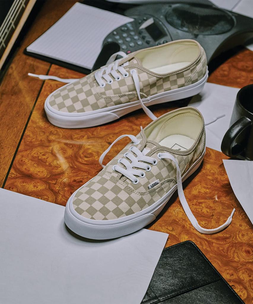 Vans Authentic - (Checkerboard) Aluminum:Oatmeal / Vn000Ead5Ec1