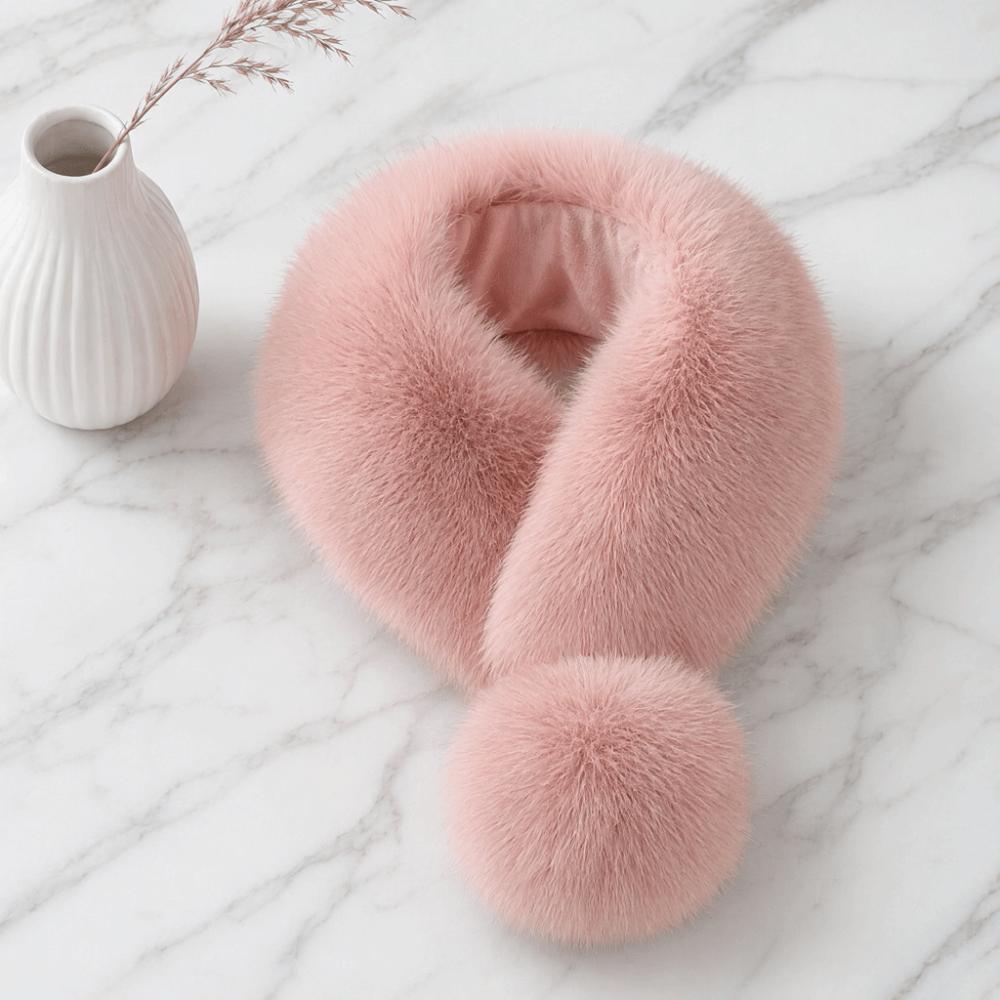 Plush Neck Warmer Snood Thickened Winter Neck Wrap Fashion Fur Collar Trim Autumn Winter