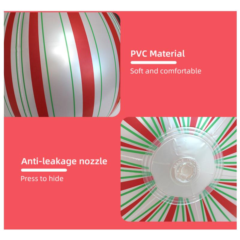 55*40cm Giant Inflatable Christmas Balls PVC Giant Big Large Balls Xmas Tree Decorations Toy Outdoor Xmas Holiday Yard Lawn Balls