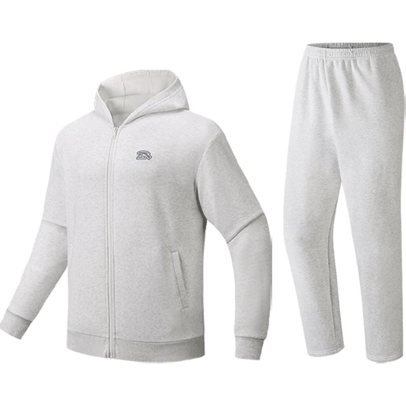 

Anta Men s Fleece-lined Hooded Knit Sportswear Set 180/XL