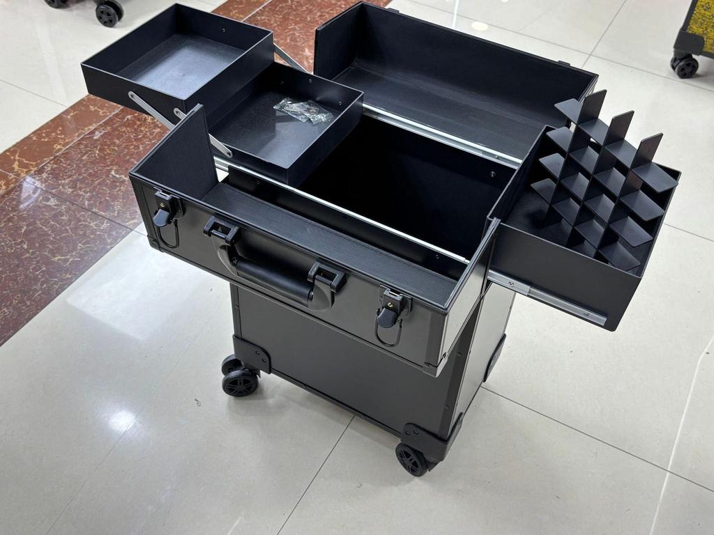 Largest Capacity Wheeled Makeup & Nail Art Case for Professionals