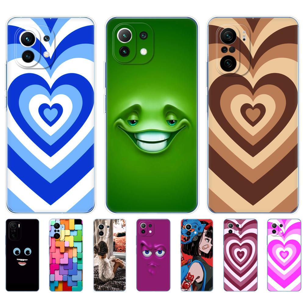 Pro xiaomi Mi 11 / Mi 11 Lite 5G NE 4G / Mi 11i / Mi 11 Ultra Case Phone Zadní kryt pro xiaomi11 i 11 Lite Xiomi Mi11 Silicon TPU