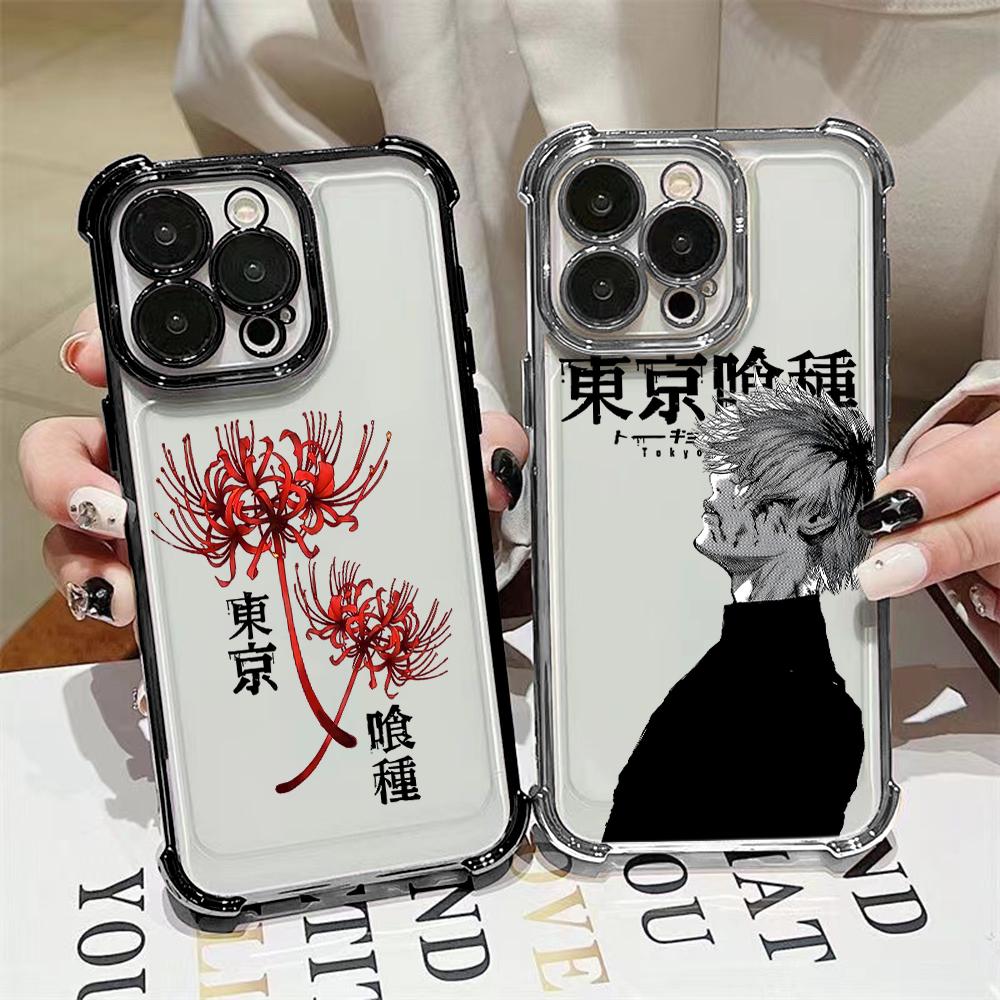 Anime Cool Tokyo Ghoul Plating Anti Fall Phone Case For Infinix Hot 40i 30 30i Play Smart 10 9 Note 50 Spark Go 2023 2024 2025