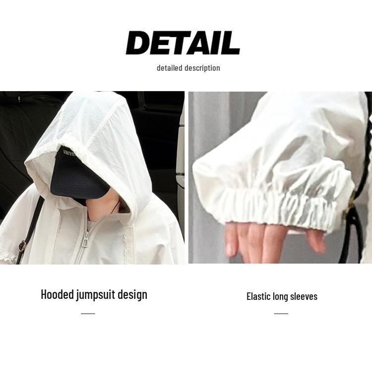 Ultra-Thin Girls' Sun Protection Suit - Summer 2026 Breathable Ice Silk Cooling for Big Kids
