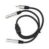 6.35mm Female To 6.35mm Female 3.5mm Male Cable Professional Stereo Sound Adapter for Amplifier Microphone Mixer Speaker