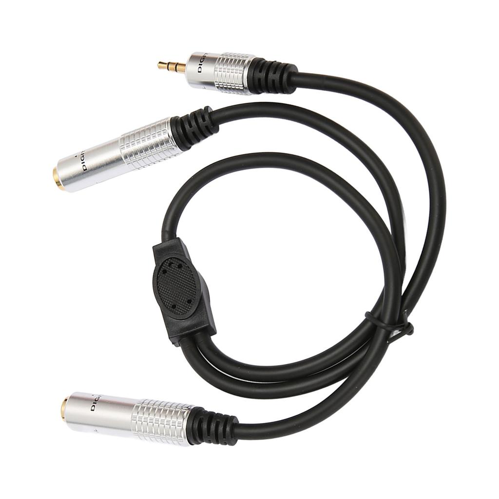 6.35mm Female To 6.35mm Female 3.5mm Male Cable Professional Stereo Sound Adapter for Amplifier Microphone Mixer Speaker