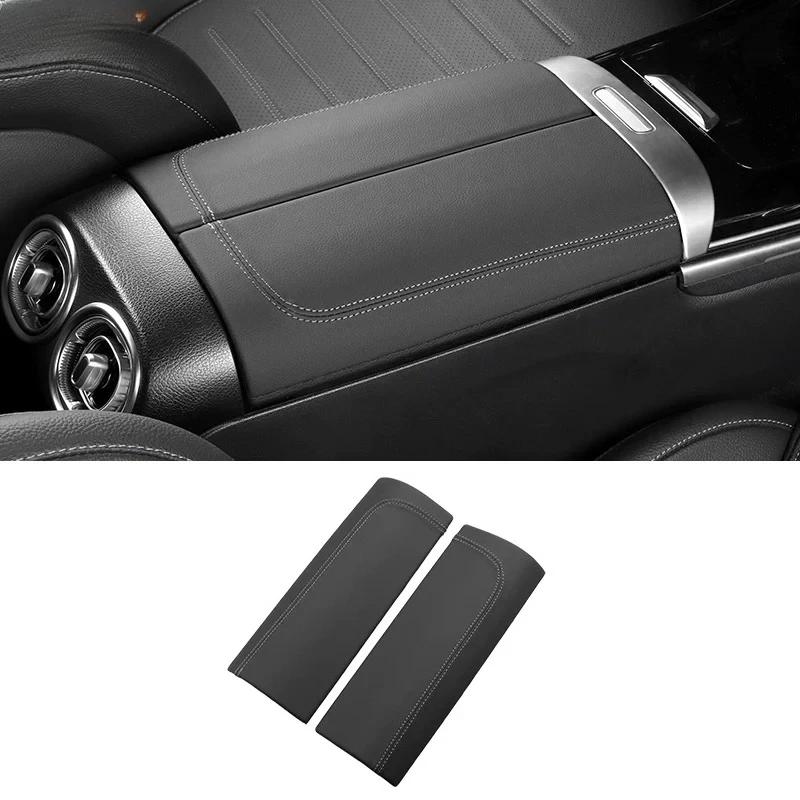 For Mercedes Benz C CLE GLC Class W206 X254 Center Armrest Box Console Box Storage Box Leather Trim Cover Interior Acccessories