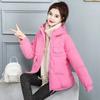 Women's Fall and Winter Thickened Warm Short Bread Clothing Solid Color Loose Jacket