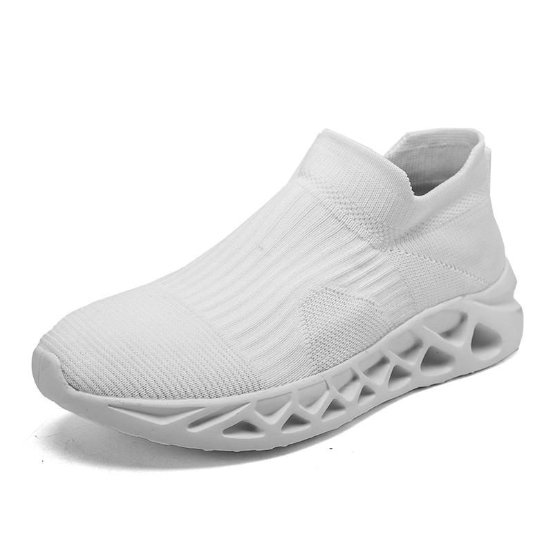 2025 Fashion Yellow Running Shoes for Men Socks Sports Shoes Plus Size 48 Breathable Women Slip-on Sneakers Sock Trainers Men