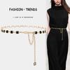 Metal Chain Waist Belt For Women With Adjustable Hook For Summer Dress Fashion Accessory