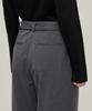 MUSINSA STANDARD WOMAN Women'S Real Wide Belted Slacks [Medium Gray]