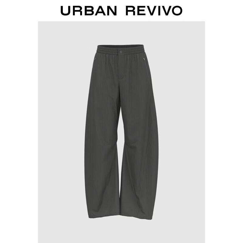 UR Women s Fashion Elastic Waist Curved Pants S