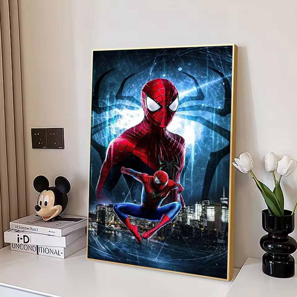Full Round Diamond Painting "Spider-man" Art Rhinestone Picture Mosaic DIY 5D Cross Stitch Embroidery Home Decoration