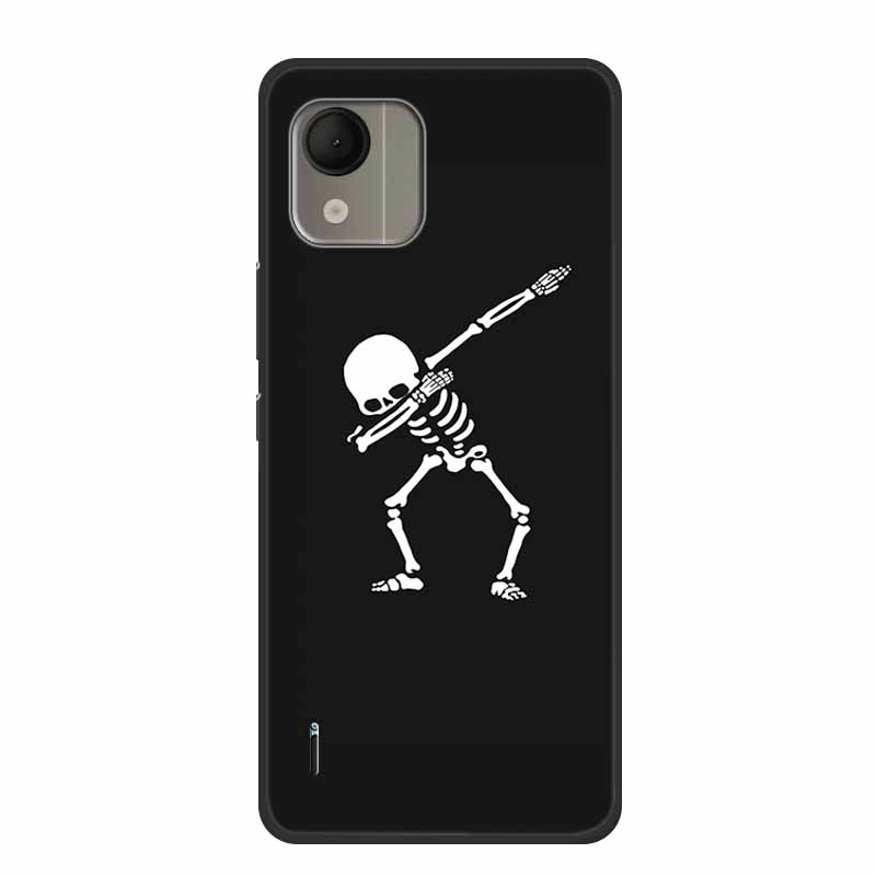 For Nokia C110 4G Case Luxury Silicone Back Cover for NokiaC110 Phone Coque C110 2023 Protector Shockproof Colorful Capas Bumper