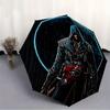 1pc Assassin's Creed Self-Folding Umbrella, 8-Bone Compact Travel Umbrella, Durable Plastic And Iron Frame090