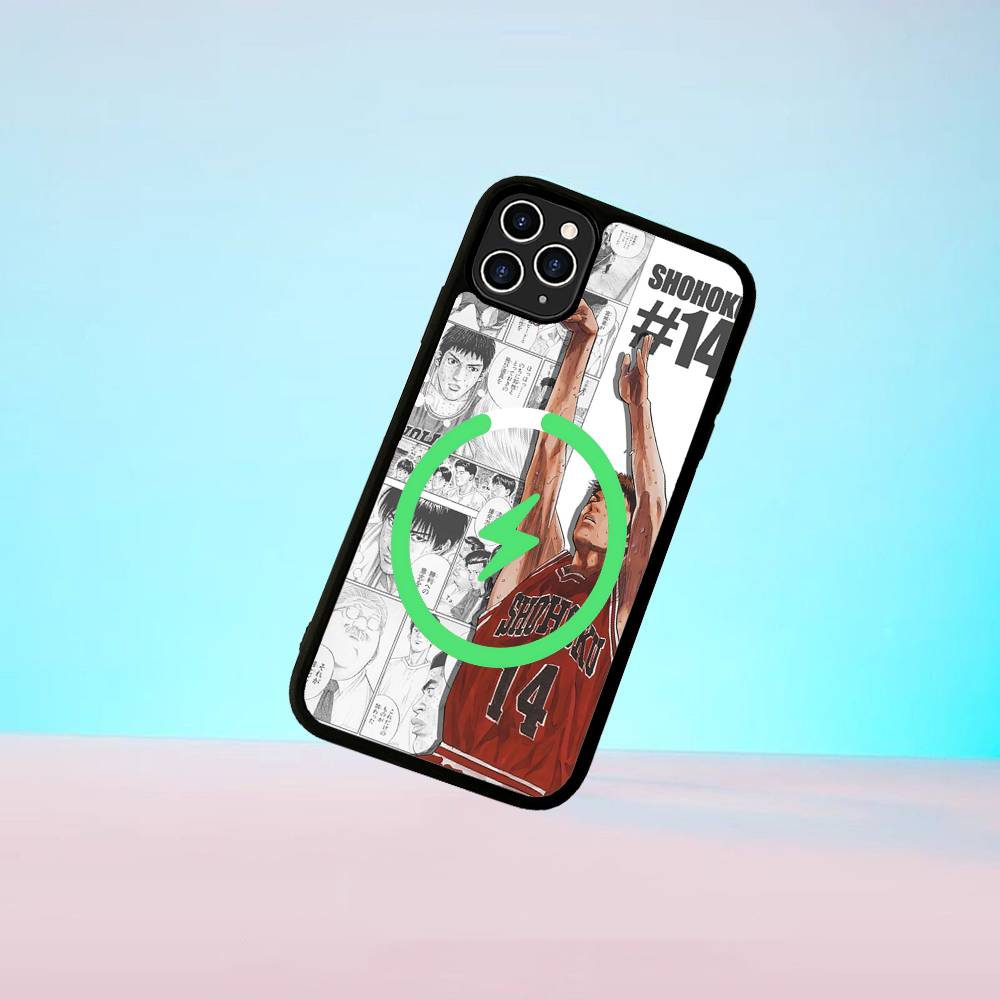 Japanese S-SLAM D-DUNK For Magsafe Magnetic Case For IPhone 17 Air 16 15 14 13 12 11 Pro Max Plus Wireless Charging