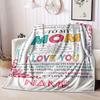 To My Mother Customize Your Name Blanket Warm Comfortable And Soft Blankets Are Suitable For Home Lunch Break Blanket Office Sofa Sofa Gift To