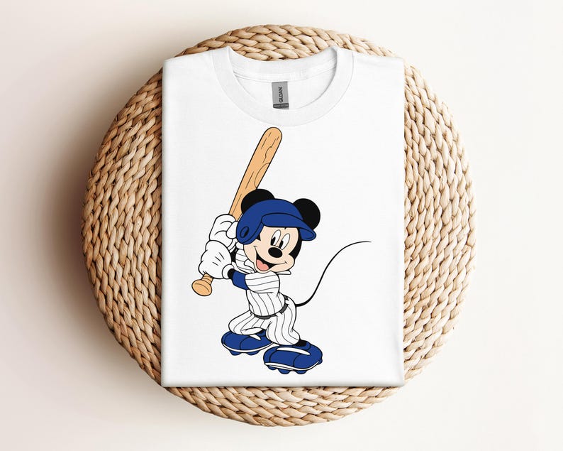 Disney Mickey Mouse Baseball Team Matching Shirt, ALL TEAMS AVAILABLE, Mickey Mouse Sweater, Kid Youth Adult Shirt 130