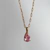 18k Gold-Plated Retro Zircon Birthstone Necklace