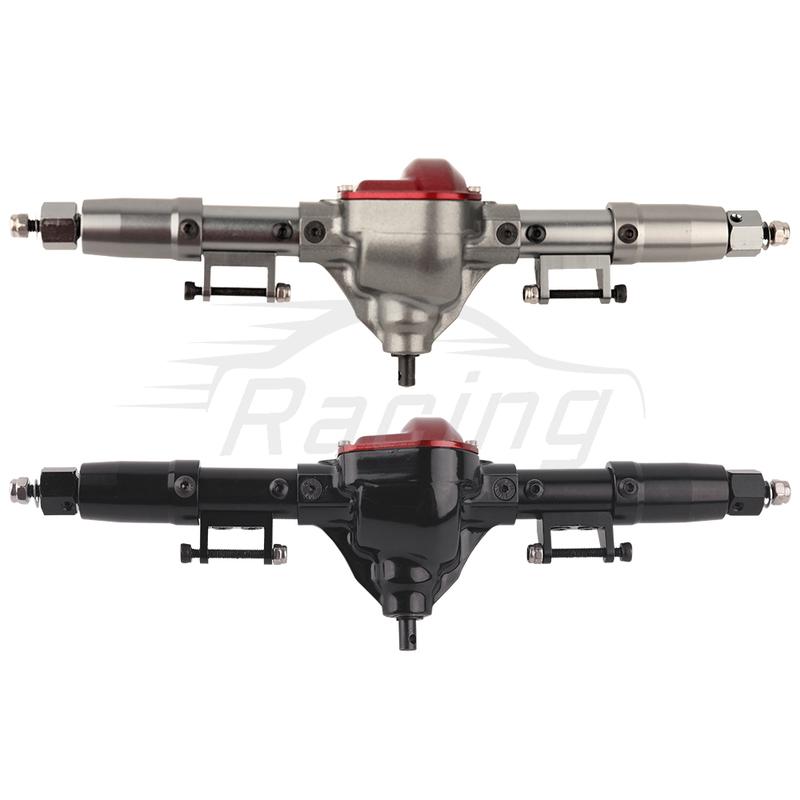 Metal Alloy Front Middle Rear Straight Axle with Servo Base for 1/10 RC Rock Crawler Car Axial SCX10 RC 4WD D90 Upgrade Parts